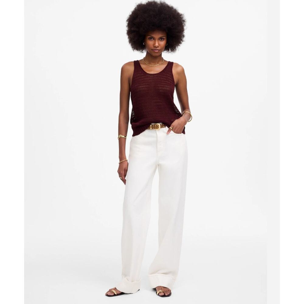 NWT Madewell Linen Sweater Tank Size Medium Retail‎ $88